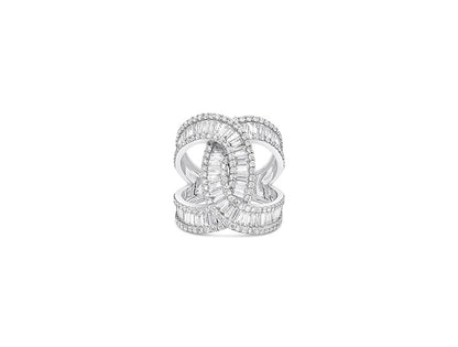 (Ref 1857) 2.59ct Baguette Diamond Ring (18ct White Gold)