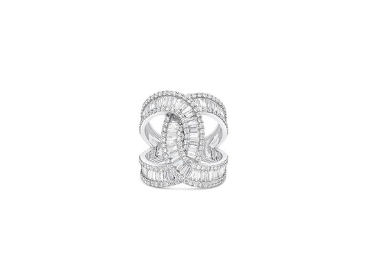(Ref 1857) 2.59ct Baguette Diamond Ring (18ct White Gold)