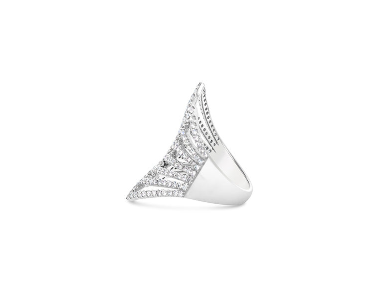 (Ref 1858) 1.61ct Pave Diamond Ring (18ct White Gold)