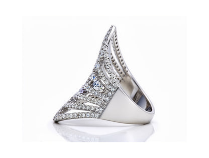 1.61ct Diamond Pavé Ring – 18ct White Gold