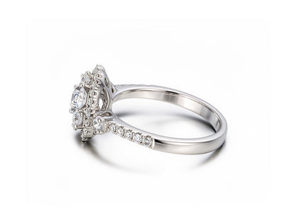 1.37ct Diamond Cluster Ring – 18ct White Gold