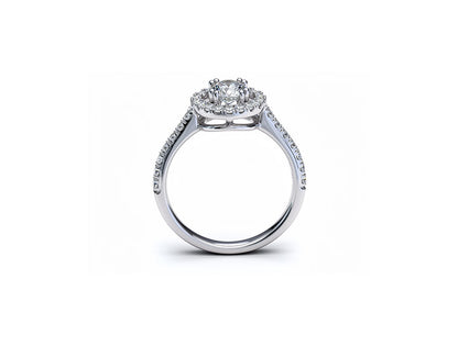 0.92ct Heart Diamond Ring – 18ct White Gold