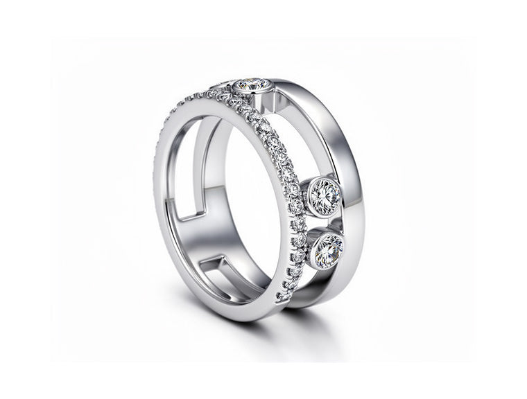 0.41ct “Move” Diamond Ring – 18ct White Gold