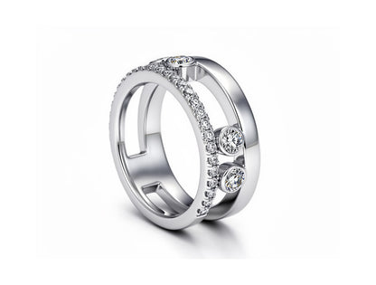 0.41ct “Move” Diamond Ring – 18ct White Gold