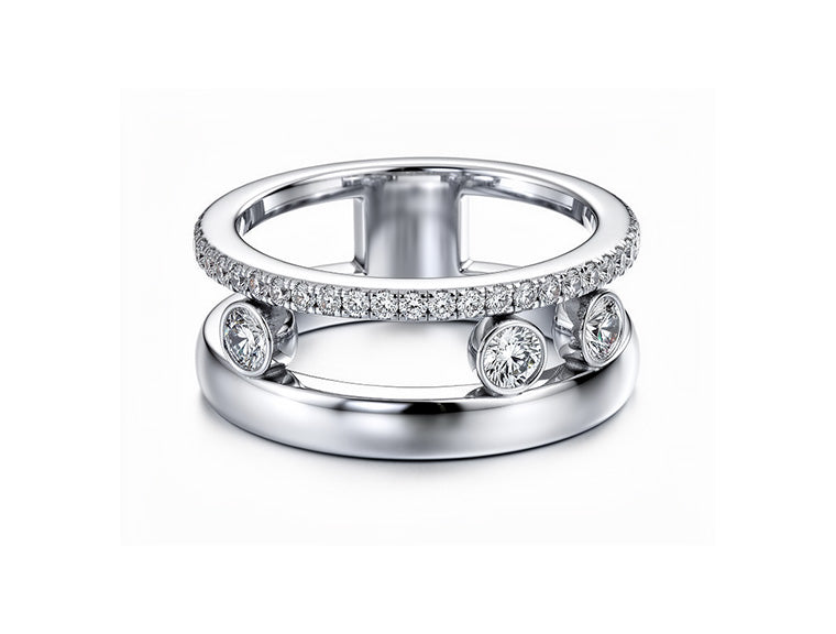 0.41ct “Move” Diamond Ring – 18ct White Gold