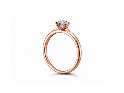 0.39ct Diamond Solitaire Ring – 18ct Rose Gold