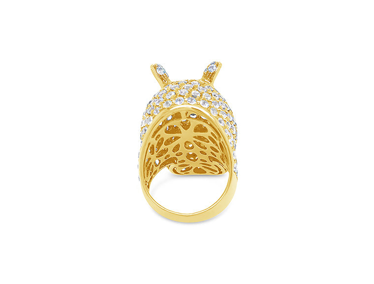 (Ref 1868) Hippo Diamond, Yellow Sapphire, Tanzanite Ring (18ct Yellow Gold)