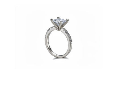 2.53ct Princess Cut Diamond Solitaire Ring – 18ct White Gold