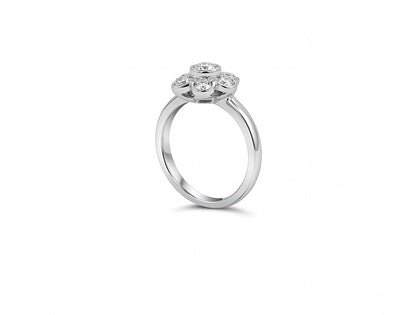 1.50ct Diamond Cluster Ring – 18ct White Gold & Platinum