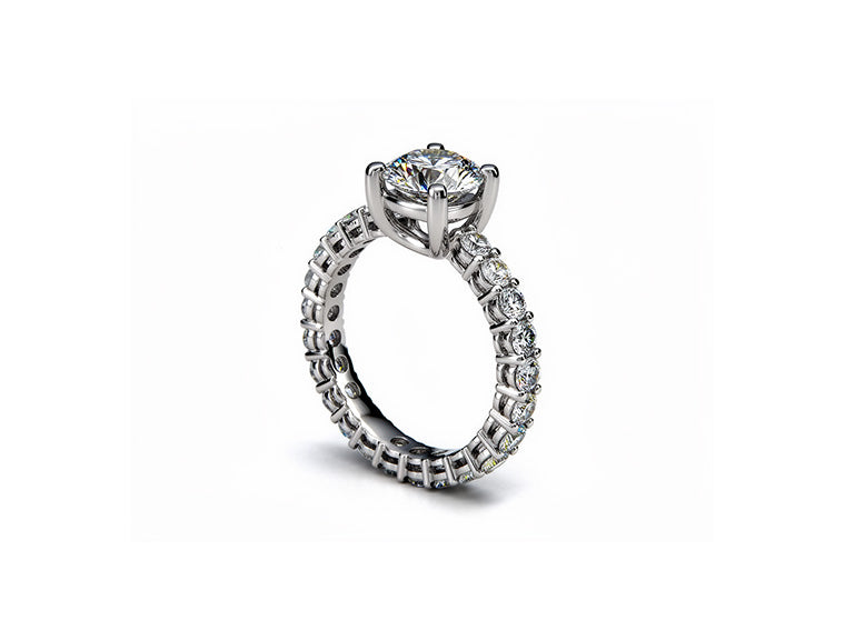 2.67ct Diamond Solitaire Ring – 18ct White Gold