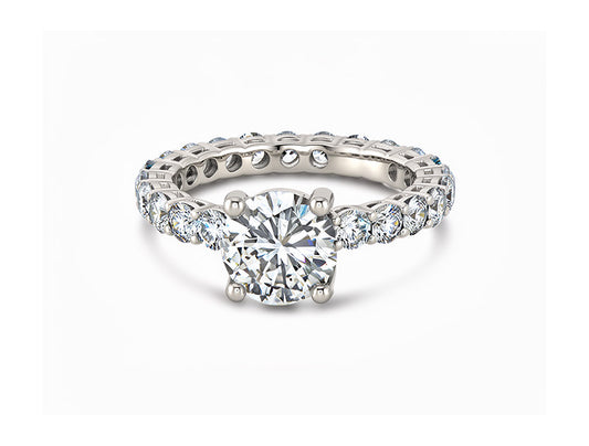 2.67ct Diamond Solitaire Ring – 18ct White Gold