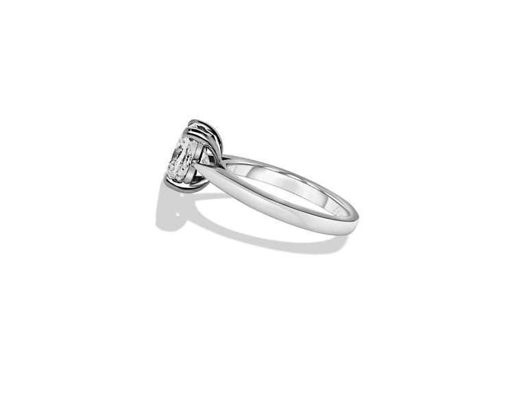 2ct Lab-Grown Radiant Cut Diamond Solitaire Ring – Platinum
