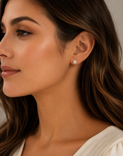 2.03ct Lab-Grown Diamond Stud Earrings – 9ct Yellow Gold (IGI Certified)