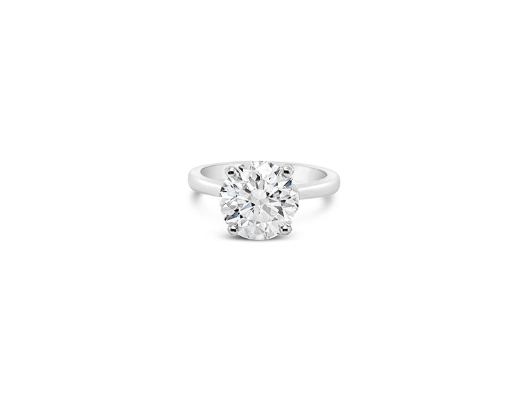 (Ref 1922) 3.50cts Lab Diamond Solitaire Ring (Platinum)