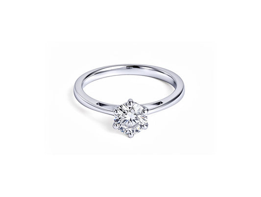 1ct Solitaire Diamond Ring – 18ct White Gold