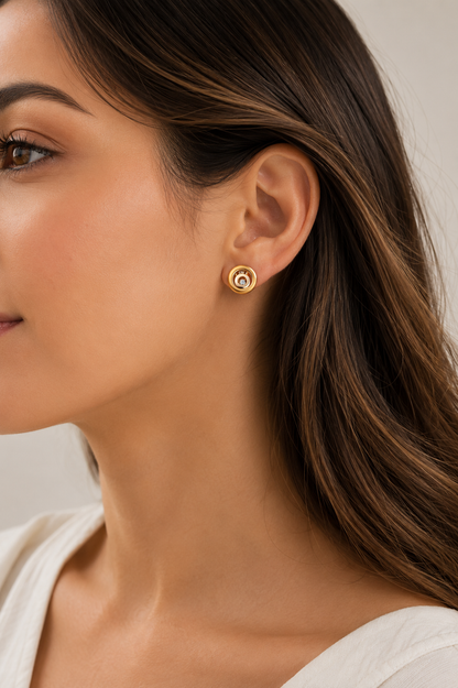 Chopard Happy Spirit Earrings – 18ct Yellow Gold (0.20ct, Certificated)