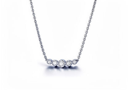 Tiffany & Co. 5 Diamond Necklace – 18ct White Gold