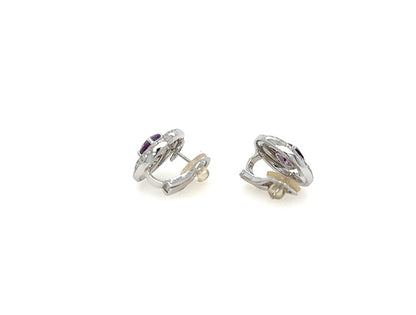 Lorenz Bäumer Paris 230 Amethyst & Diamond Earrings – 18ct White Gold