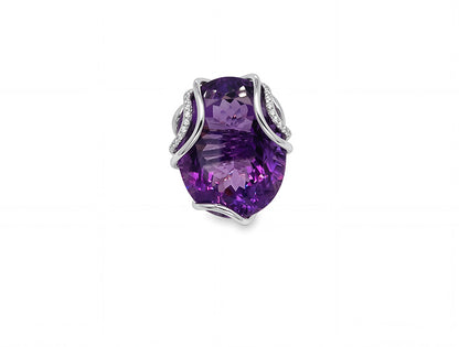 Lorenz Bäumer Paris 230 Amethyst & Diamond Ring – 18ct White Gold