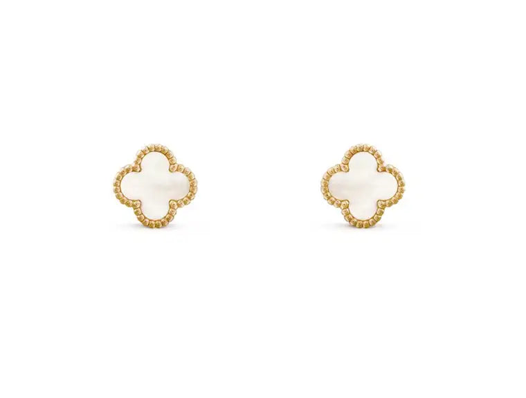 (Ref 1977) Earrings Van Cleef & Arpels Alhambra (18ct Yellow Gold) Box and Certificate
