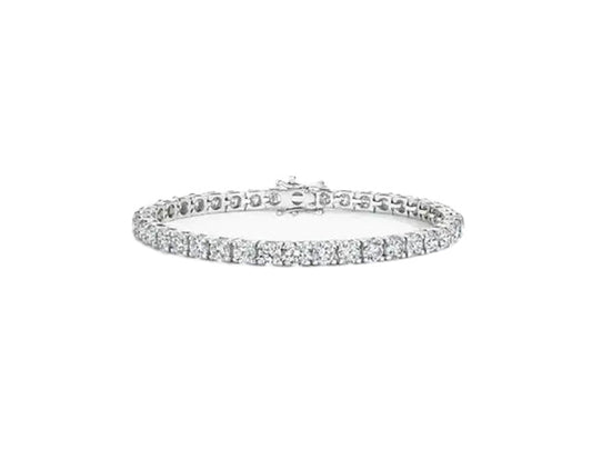 (REF 1980) 9.62cts Lab Diamond Tennis Bracelet (Platinum)