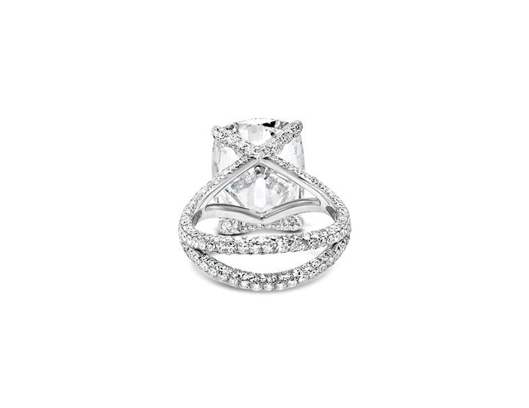 10.14cts Natural Diamond Solitaire Cushion Cut (Platinum) GIA Certificate