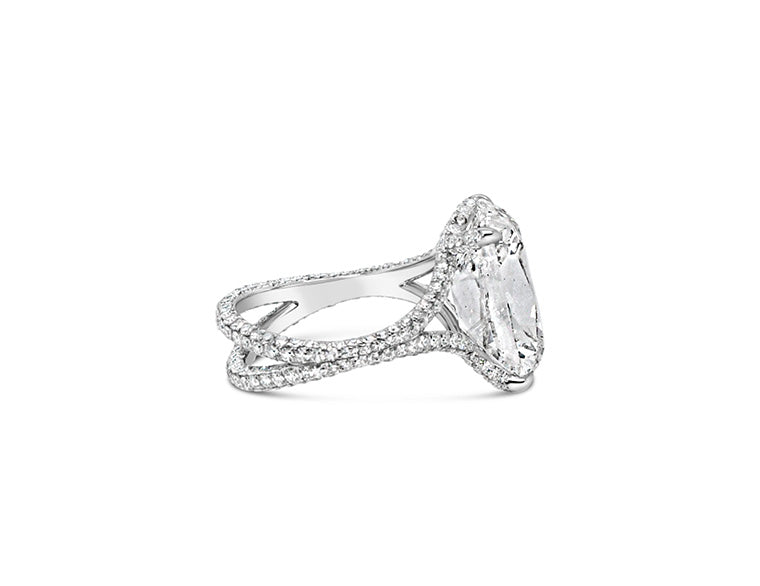 10.14cts Natural Diamond Solitaire Cushion Cut (Platinum) GIA Certificate