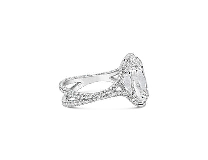 10.14cts Natural Diamond Solitaire Cushion Cut (Platinum) GIA Certificate
