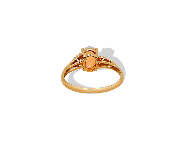 Opal Ring (10ct Yellow Gold)
