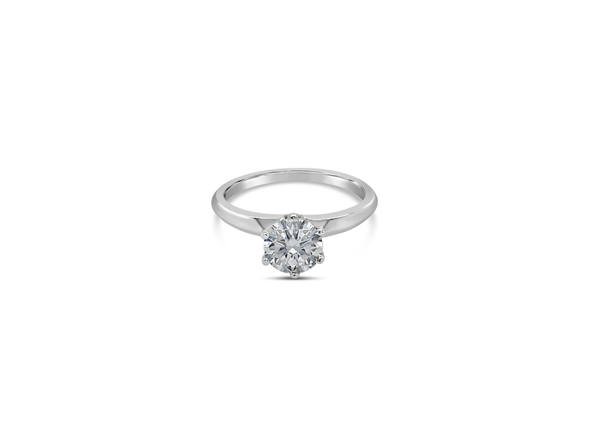 1.03ct Tiffany & Co Diamond Solitaire Ring - Platinum