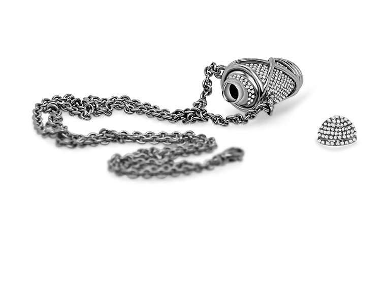 Theo Fennel Diamond Set Ampoule Pendant - 18ct White Gold