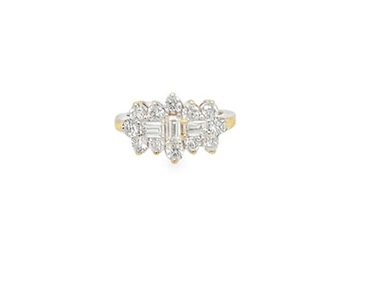 0.82ct Diamond Dress Ring - 18ct Yellow Gold
