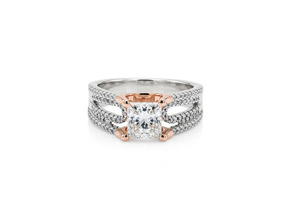 1.08cts Solitaire Princess Diamond Ring - 18ct White Gold