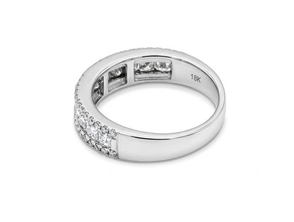 0.75cts Diamond Half Eternity Ring - 18ct White Gold