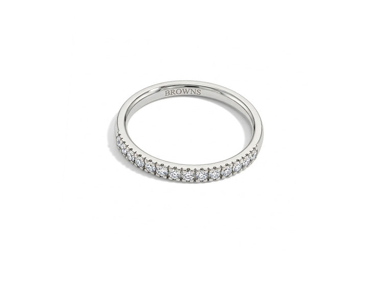 0.30cts Diamond Half Eternity Ring - 18ct White Gold