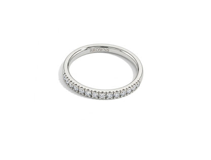 0.30cts Diamond Half Eternity Ring - 18ct White Gold