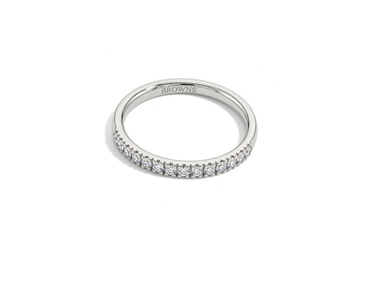 0.30cts Diamond Half Eternity Ring - 18ct White Gold