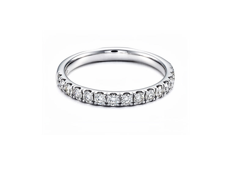 0.20ct Diamond Half Eternity Ring - 18ct White Gold