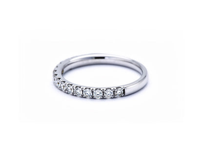 0.20ct Diamond Half Eternity Ring - 18ct White Gold