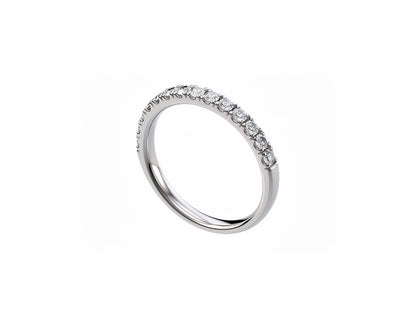 0.20ct Diamond Half Eternity Ring - 18ct White Gold