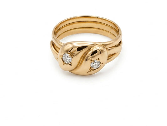 Diamond Gents Ring - 18ct Yellow Gold