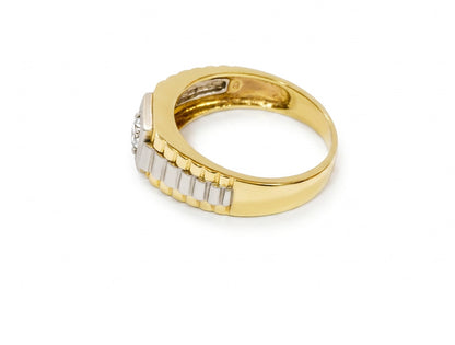 Ring Gents Rolex Style President Ring - 14ct Yellow Gold