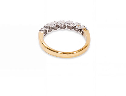 0.70cts Diamond Half Eternity Ring - 18ct Yellow Gold