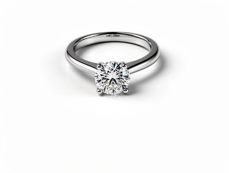 3.03cts Lab-Grown Diamond Solitaire Ring - Platinum (IGI Certificate)