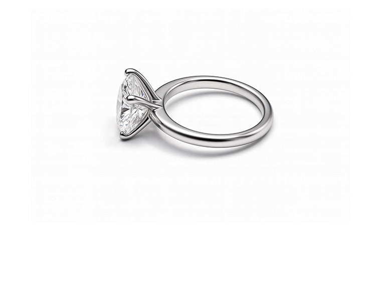 3.03cts Lab-Grown Diamond Solitaire Ring - Platinum (IGI Certificate)