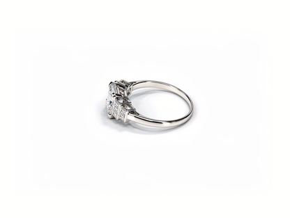 2.56cts Diamond Baguette Ring - 18ct White Gold