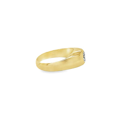 (1935) 1.07ct Diamond Signet Ring (18ct Yellow Gold)