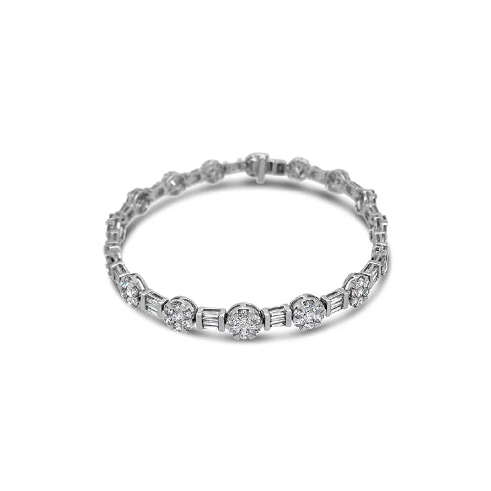 (REF 1008) 6.10ct Bracelet (18ct White Gold)