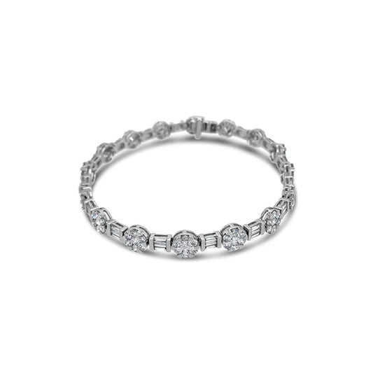 (REF 1008) 6.10ct Bracelet (18ct White Gold)