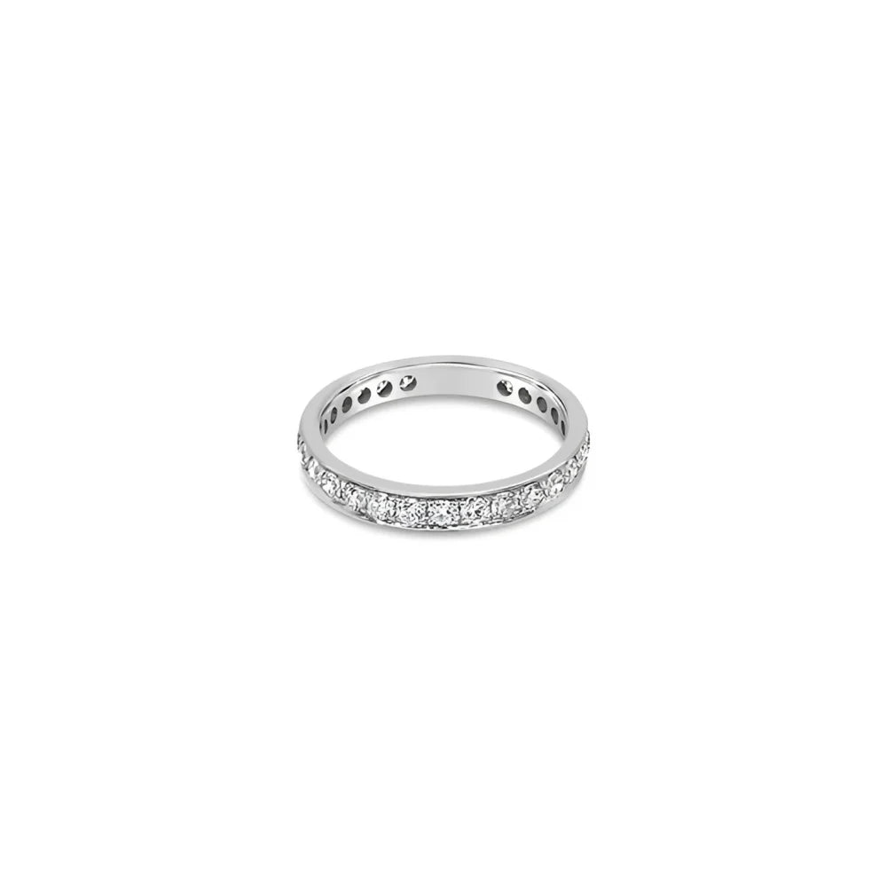 (REF 1063) 0.99ct Diamond Full Eternity Ring (18ct White Gold)